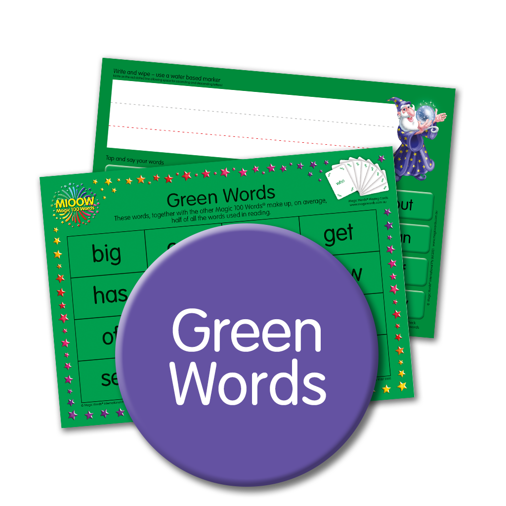 Magic 100 Words Learning Boards