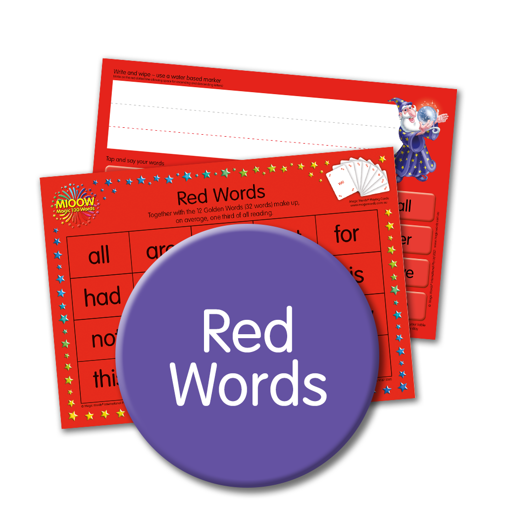 Magic 100 Words Learning Boards