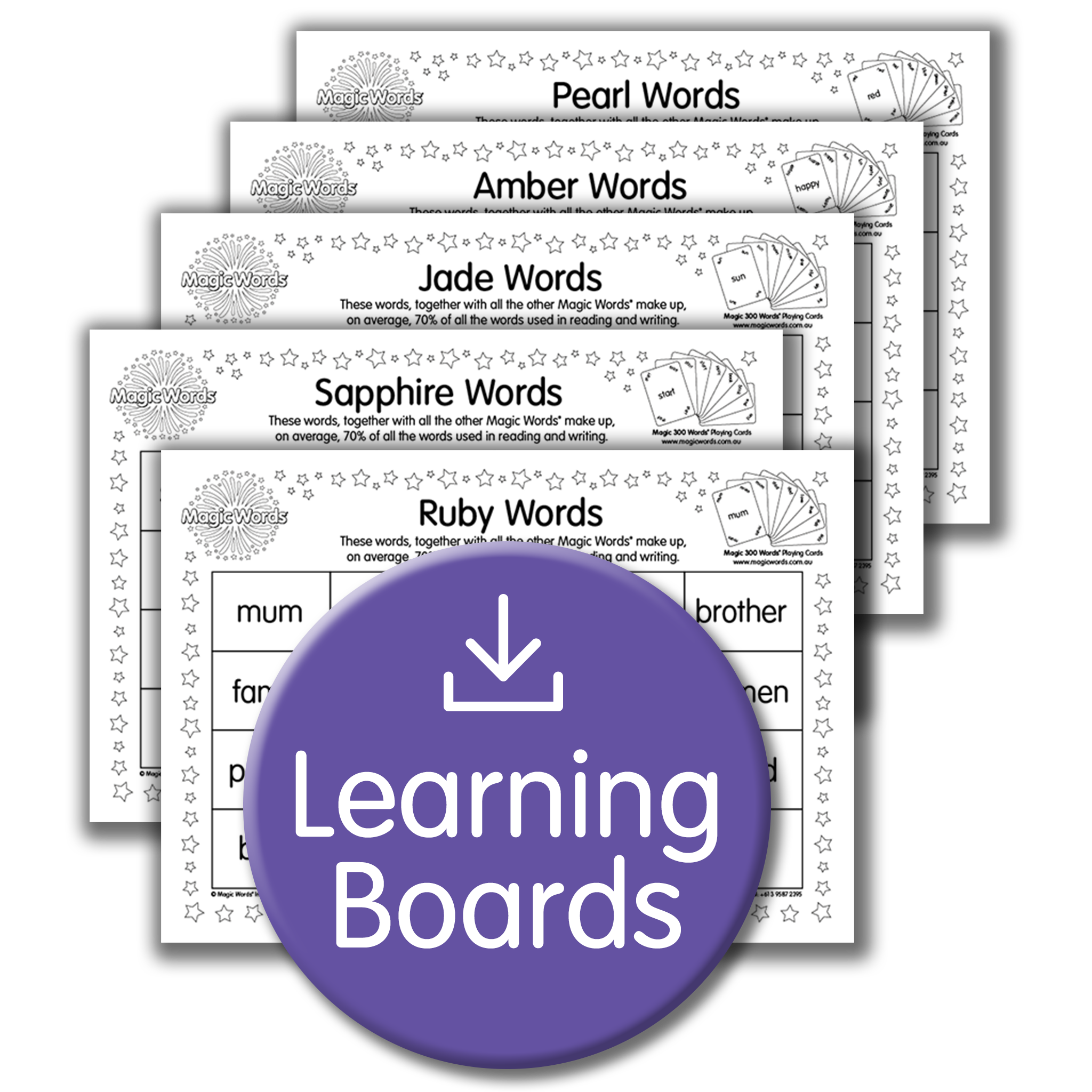 Magic 300 Words eLearning Boards – Magic Words