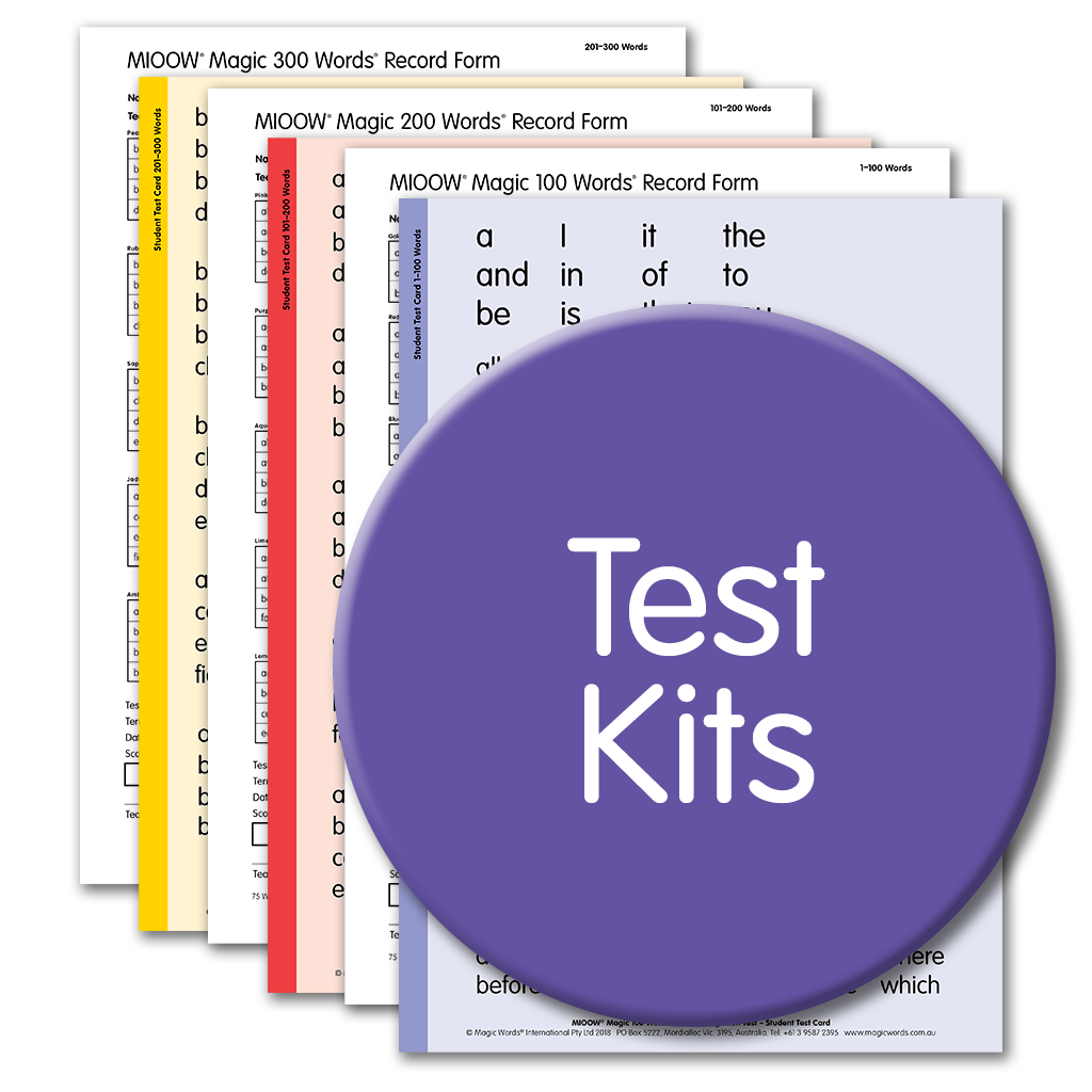 Magic Words Test Kit and Australian Benchmarks